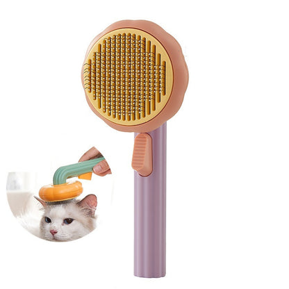 Pet Grooming Brush - Pumpkin