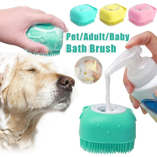 Silicone Pet Bath Massage Brush