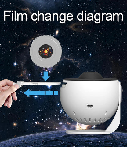 360° Galaxy Projector | 12 Discs Film