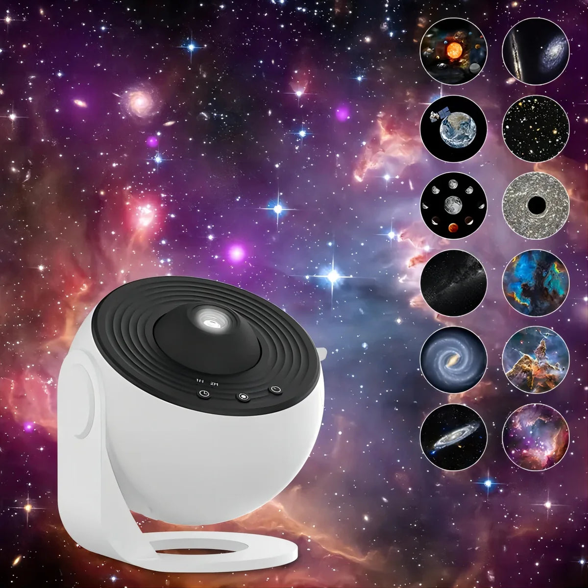 360° Galaxy Projector | 12 Discs Film