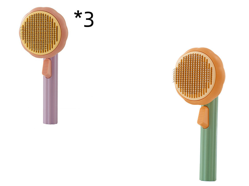 Pet Grooming Brush - Pumpkin